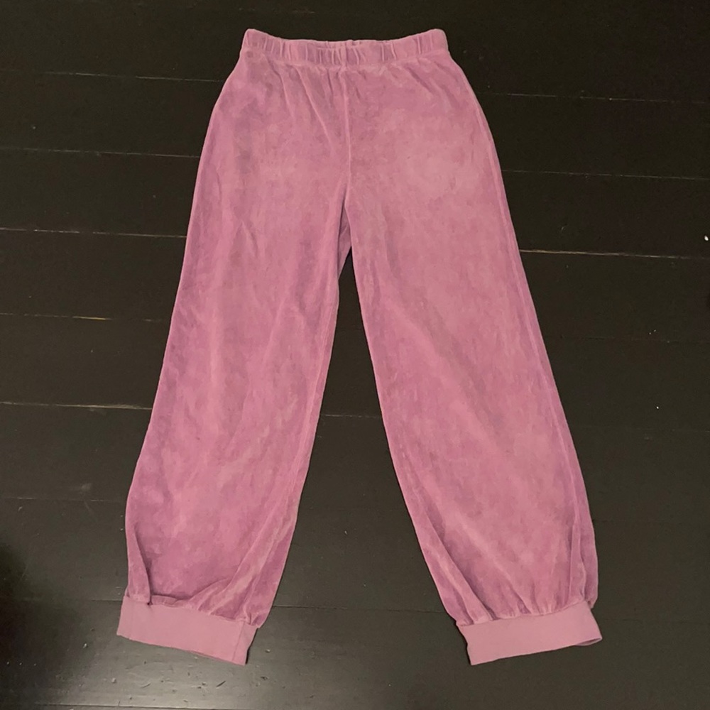 SUZIE KONDI Lilac Velour Pants Small